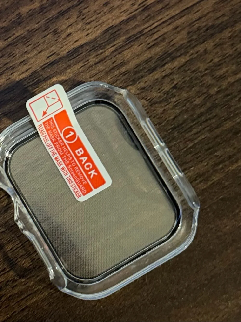 Clear and Rose Gold Protective Case for Apple Watch